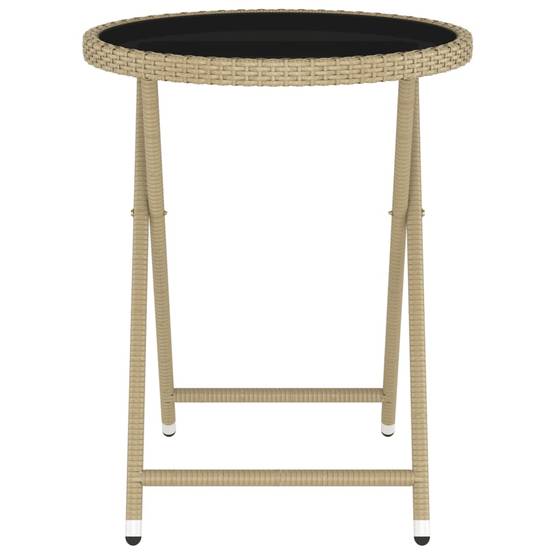 ComfortXL - Salon de Jardin 5 Pièces Rond Résine Tressée avec Repose-pieds Beige – ComfortXL Outdoor Living - Image 9