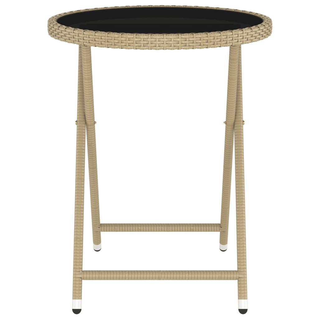 ComfortXL - Salon de Jardin 5 Pièces Rond Résine Tressée avec Repose-pieds Beige – ComfortXL Outdoor Living - Image 9