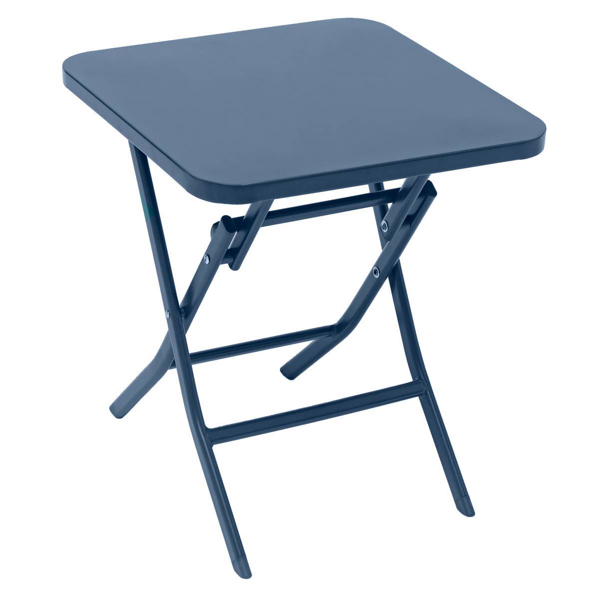 Hesperide - Table d'appoint de jardin carrée "Greensboro" pétrole 40x40cm en acier traité époxy Hespéride - Imagen 1
