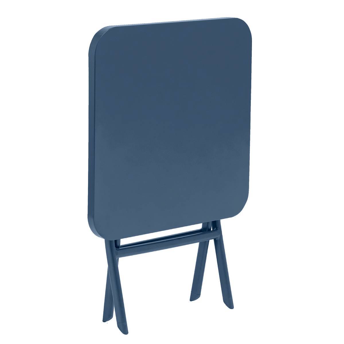 Hesperide - Table d'appoint de jardin carrée "Greensboro" pétrole 40x40cm en acier traité époxy Hespéride - Imagen 2
