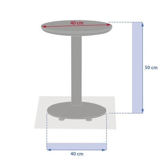 Hesperide - Table d'appoint de jardin Soletia 40x40x50cm acajou - Hespéride - Image 4