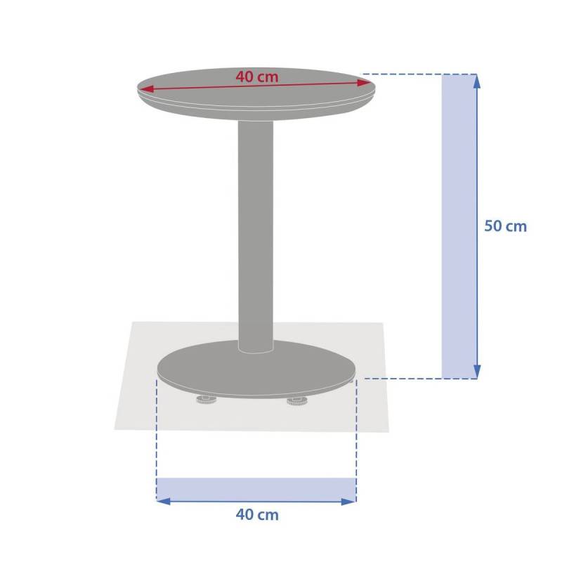 Hesperide - Table d'appoint de jardin Soletia 40x40x50cm acajou - Hespéride - Image 4