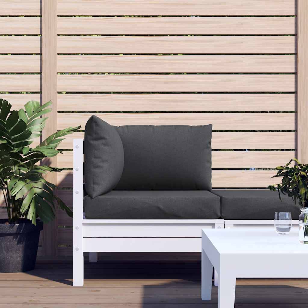 ComfortXL - Set 3 Coussins pour canapé palette tissu polyester assise et dossier pour salon de jardin Anthracite – ComfortXL Outdoor Living - Image 3