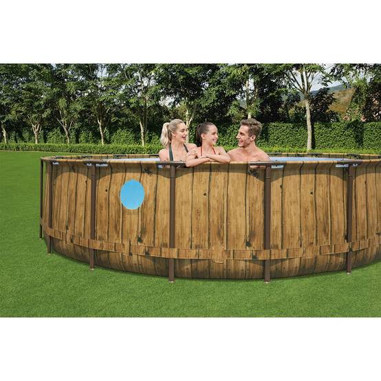 Bestway - Piscine tubulaire ronde Ø 549 x 122 cm Hublots Echelle Bâche 4 saisons BESTWAY - Image 5