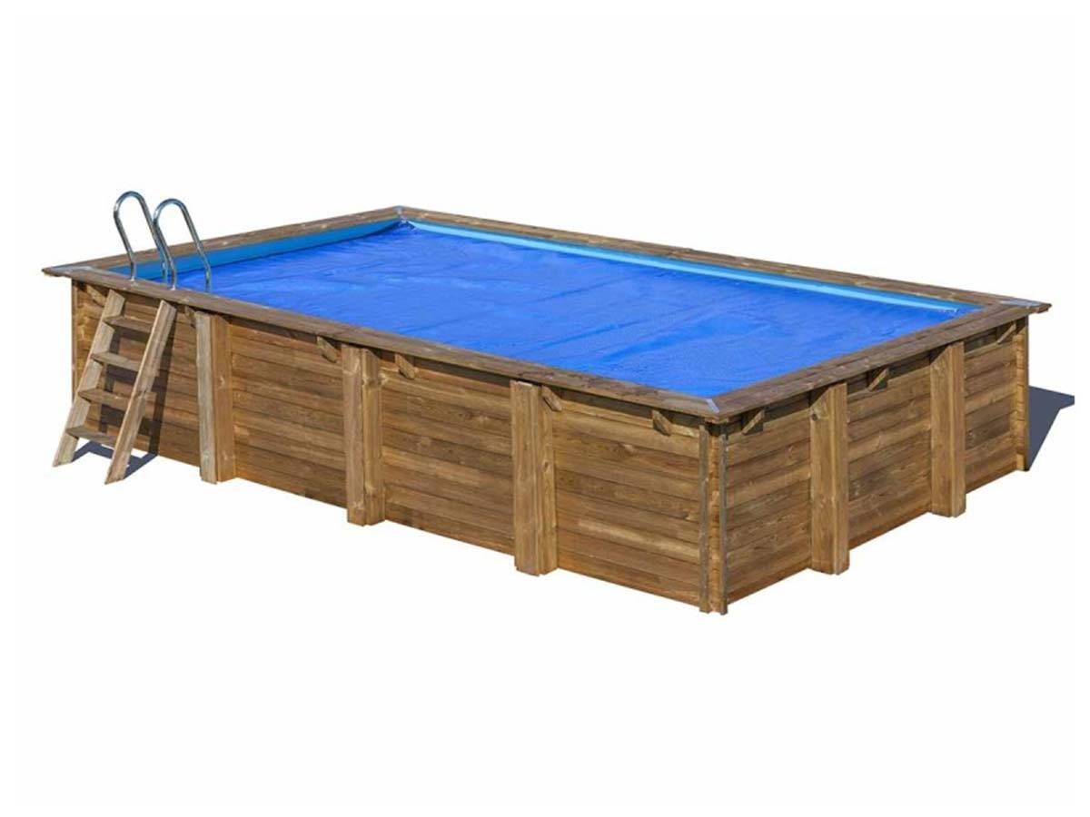 Gré - Bâche à bulles pour piscine bois rectangulaire Mango 6,18 x 3,20 m - Gré