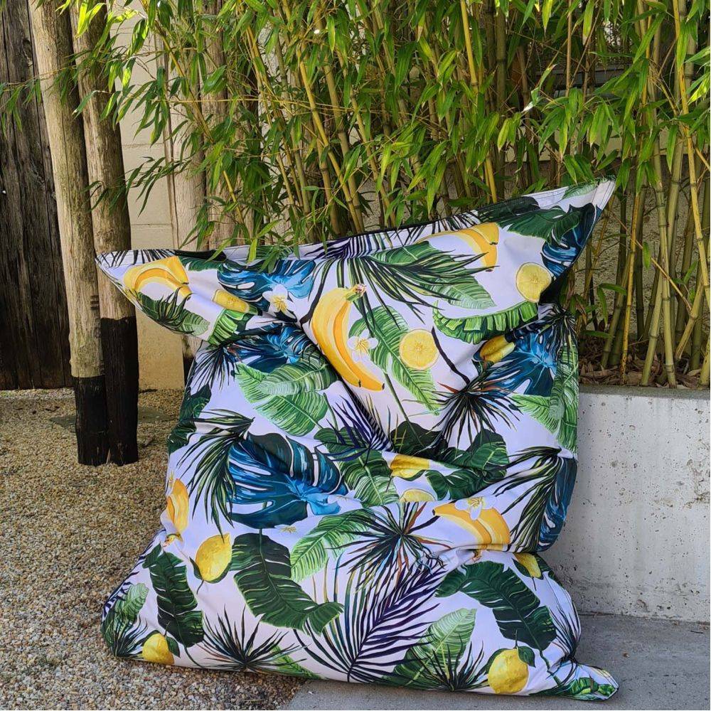 Jardindeco - Maxi coussin imprimé intérieur extérieur 130 x 170 cm Banane - Imagen 2