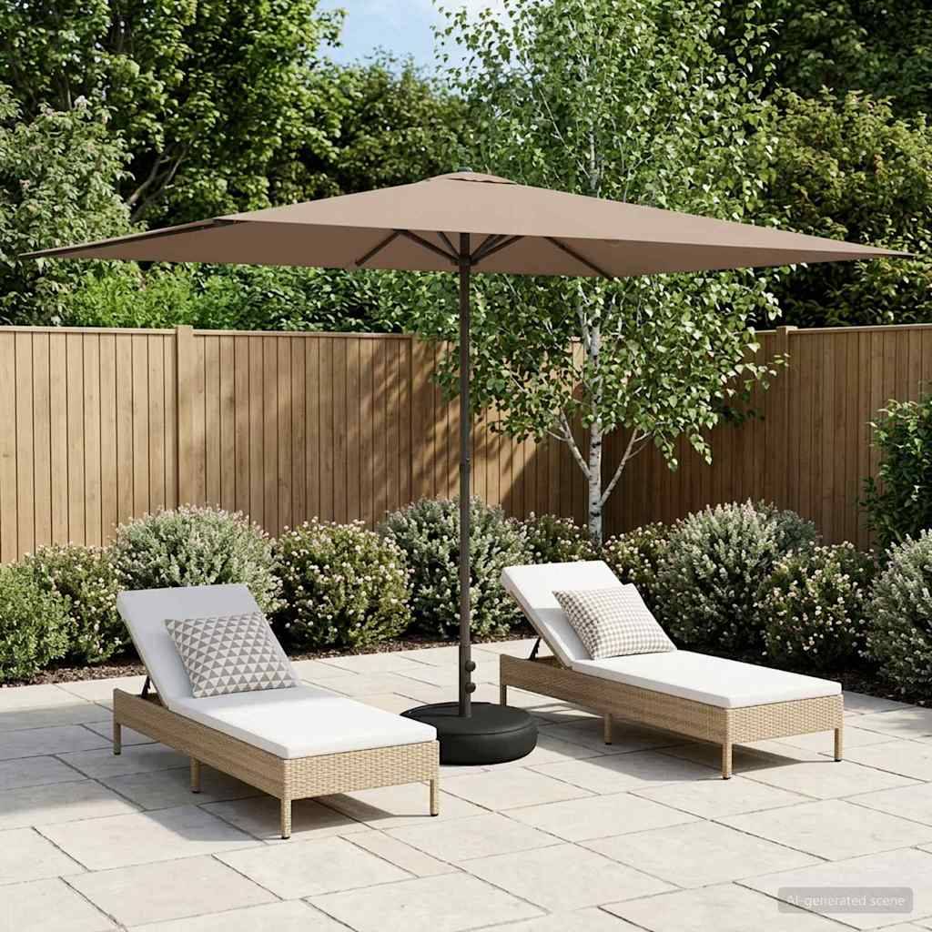 PANGIVO - Parasol de jardin polyester et acier taupe 290 x 190 x 228 cm - PANGIVO - Image 1