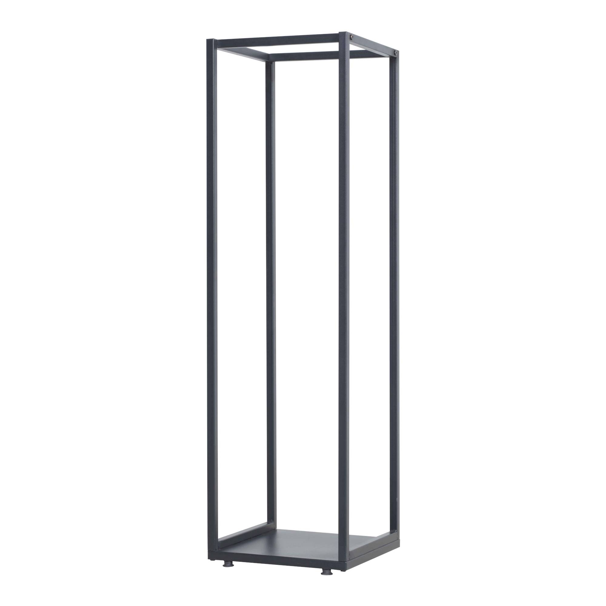 [en.casa] - Range-bûches Tornved acier laqué noir [en.casa] - Image 2