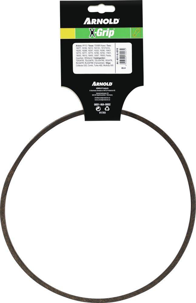 Arnold - Courroie trapézoïdale X-Grip de type 3L-0310 Arnold - Imagen 4
