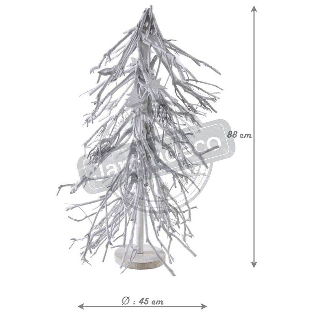 Aubry Gaspard - Sapin de Noël en bois patiné blanc - Imagen 2