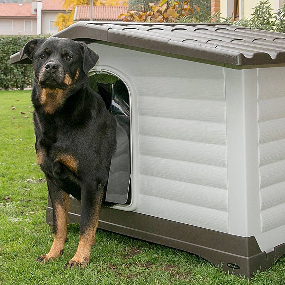 Ferplast - Ferplast Porte pour niche chiens modèle DOGVILLA 70, porte pour niches d'extérieur, habitat pour chiens, PVC transparent anti-pluie, vent, froid, 19,5 - Image 4