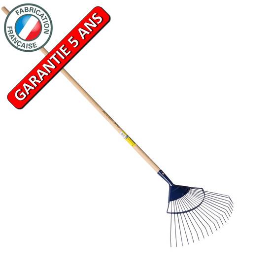 Outils Perrin - Balai à gazon professionnel dents rondes manche 1,50 m, pour le jardin et le potager Outils Perrin