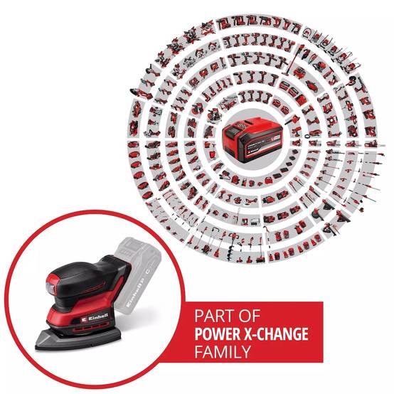 Einhell - Ponceuse delta sans fil - TE-OS 18/150-2 Li-Solo - Plateau orientable - Power X-Change - Image 3