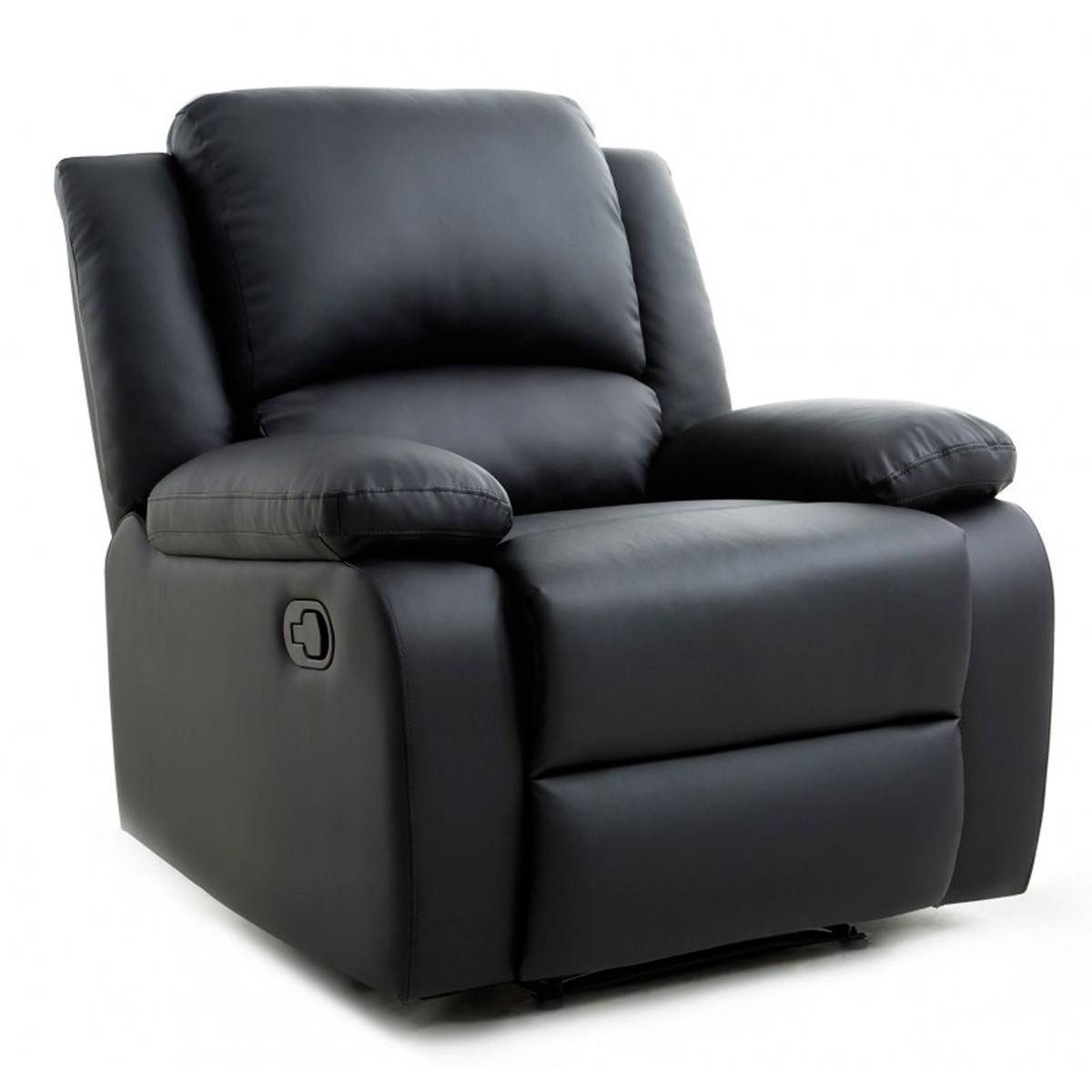 Fauteuil de Relaxation "Polo" 96cm Noir - Image 1