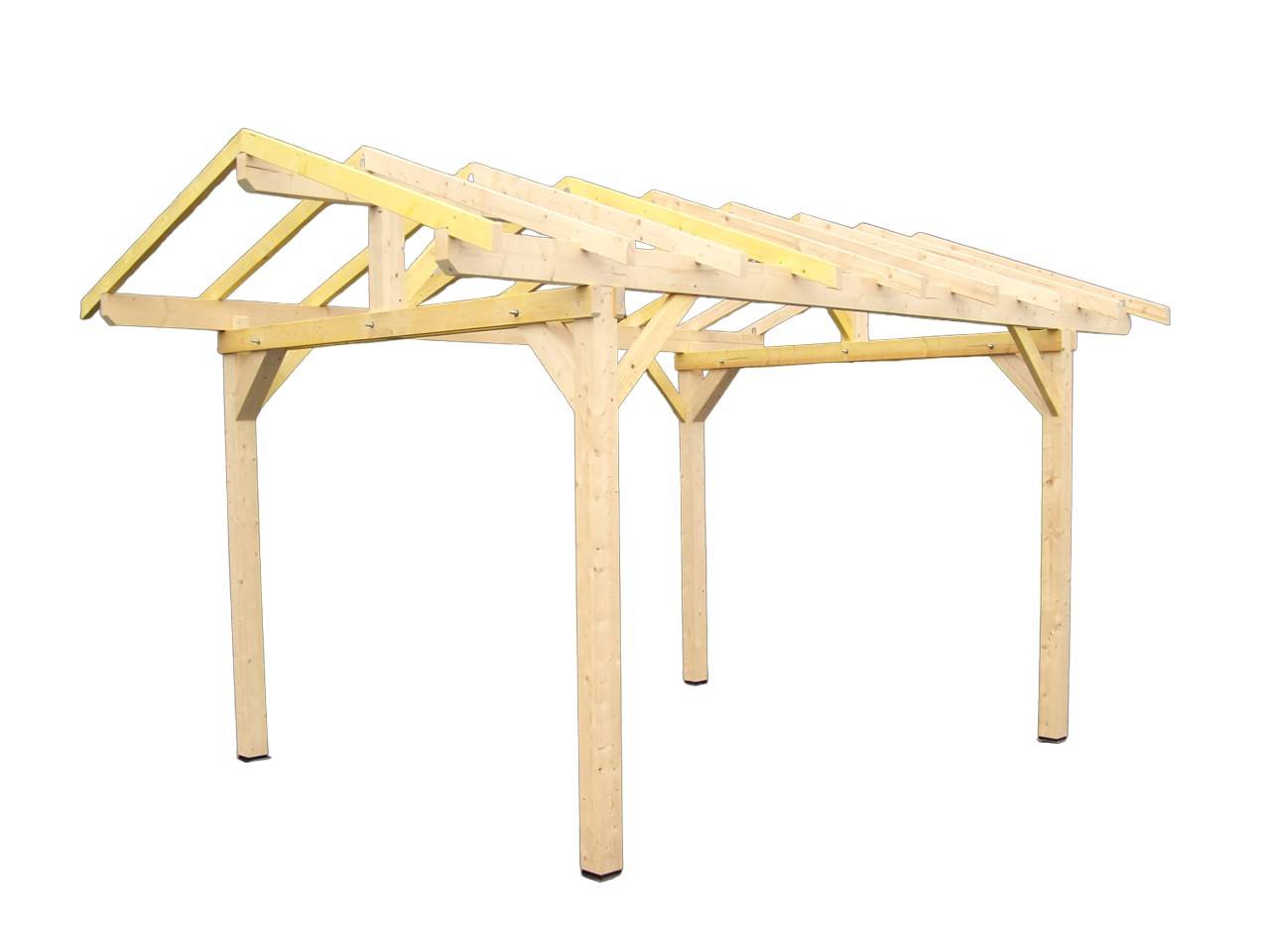 Habrita - Carport avec préparation pour couverture tuile Habrita - Imagen 1