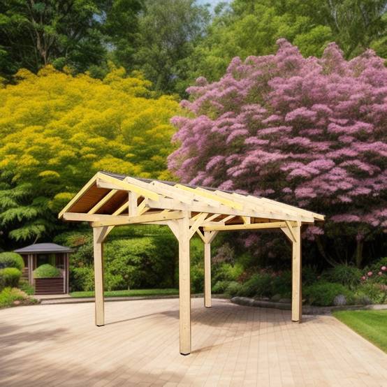 Habrita - Carport avec préparation pour couverture tuile Habrita - Image 2