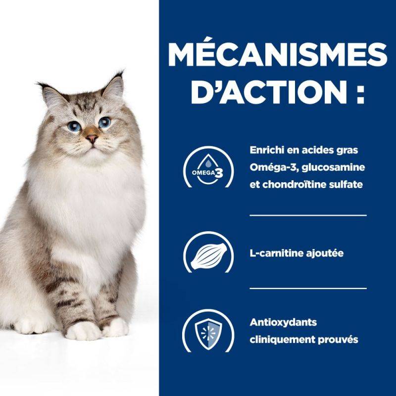 CROQUETTES CHAT ADULT PRESCRIPTION DIETS J/D JOINT CARE - HILL'S 3 kg - Image 4