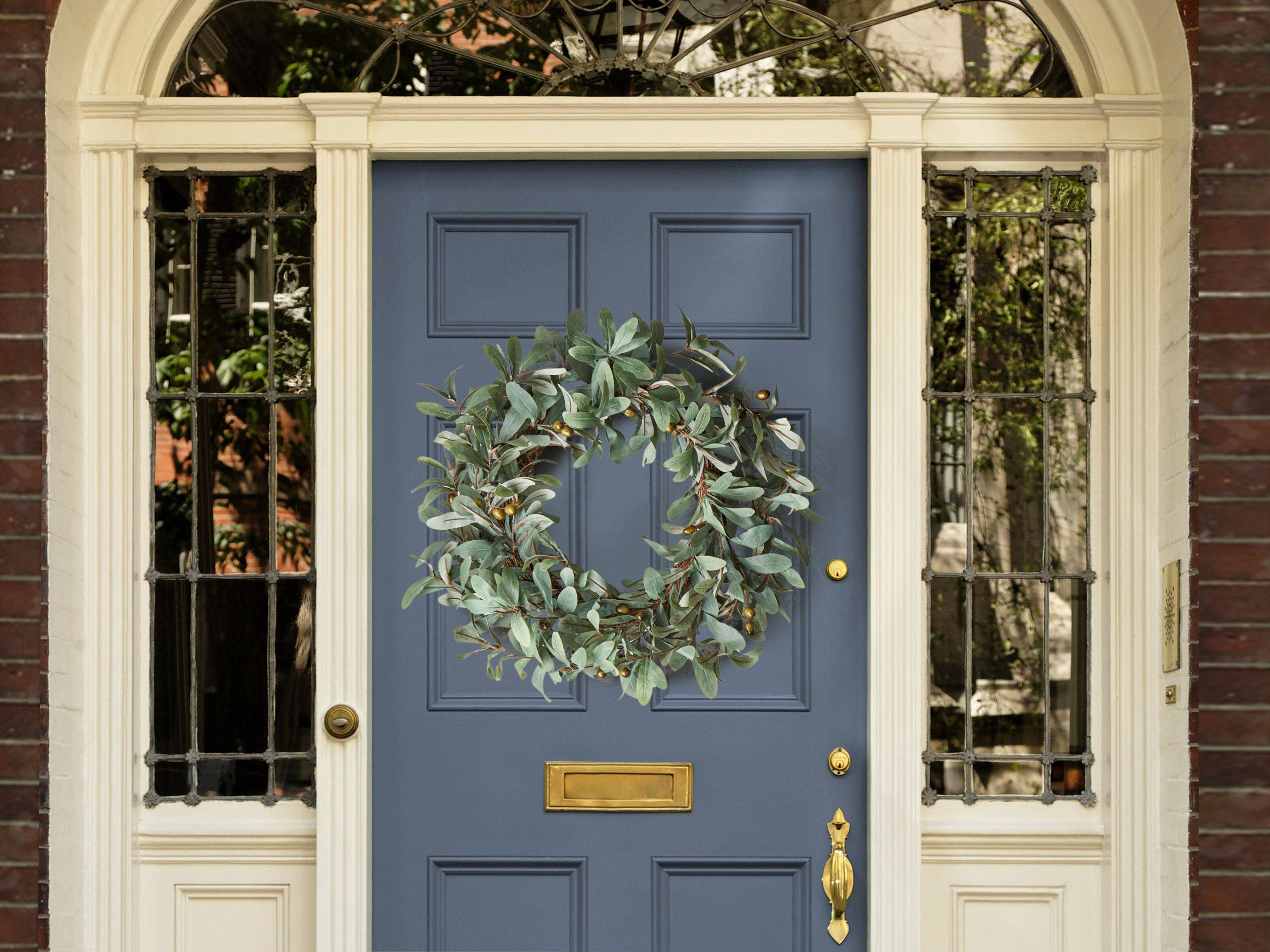Beliani - Couronne Matière synthétique Vert DANRUN - 65x65- Beliani - Image 1