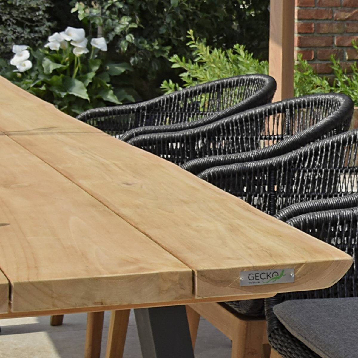 Table en teck massif 300 cm, Mucen - Gecko Jardin - Imagen 4