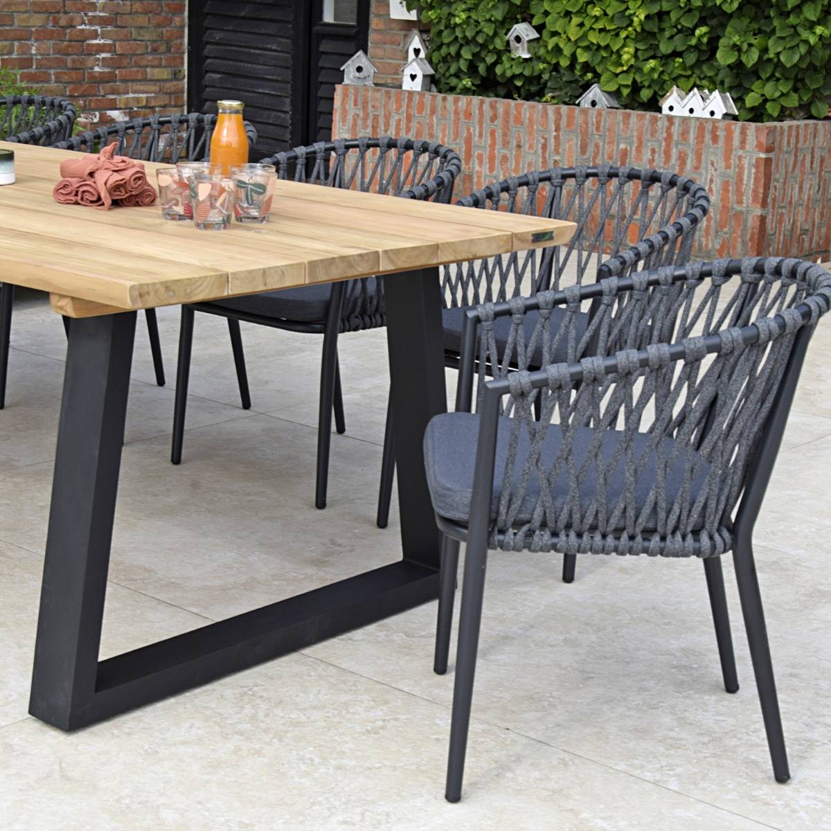 Table en teck massif 300 cm, Mucen - Gecko Jardin - Imagen 5