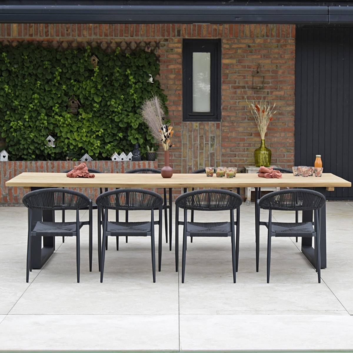 Table en teck massif 300 cm, Mucen - Gecko Jardin - Imagen 6
