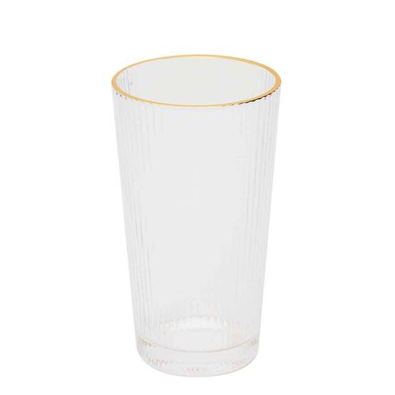 The Home Deco Factory - Lot de 6 Verres Design "Liseré" 40cl Transparent - Image 2