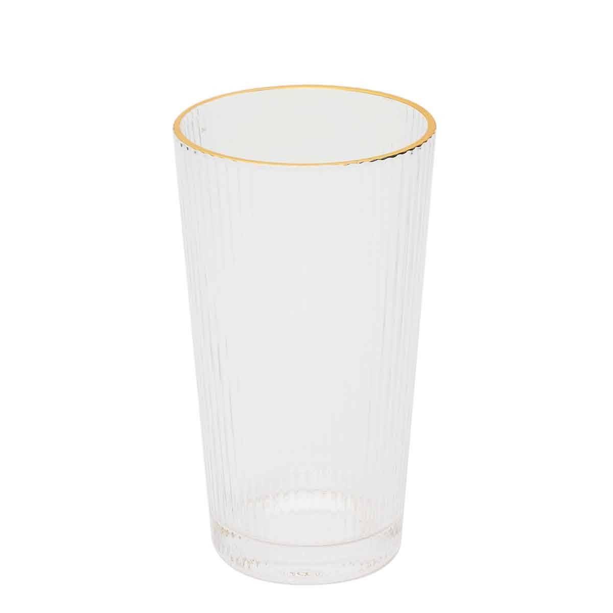 The Home Deco Factory - Lot de 6 Verres Design "Liseré" 40cl Transparent - Image 2
