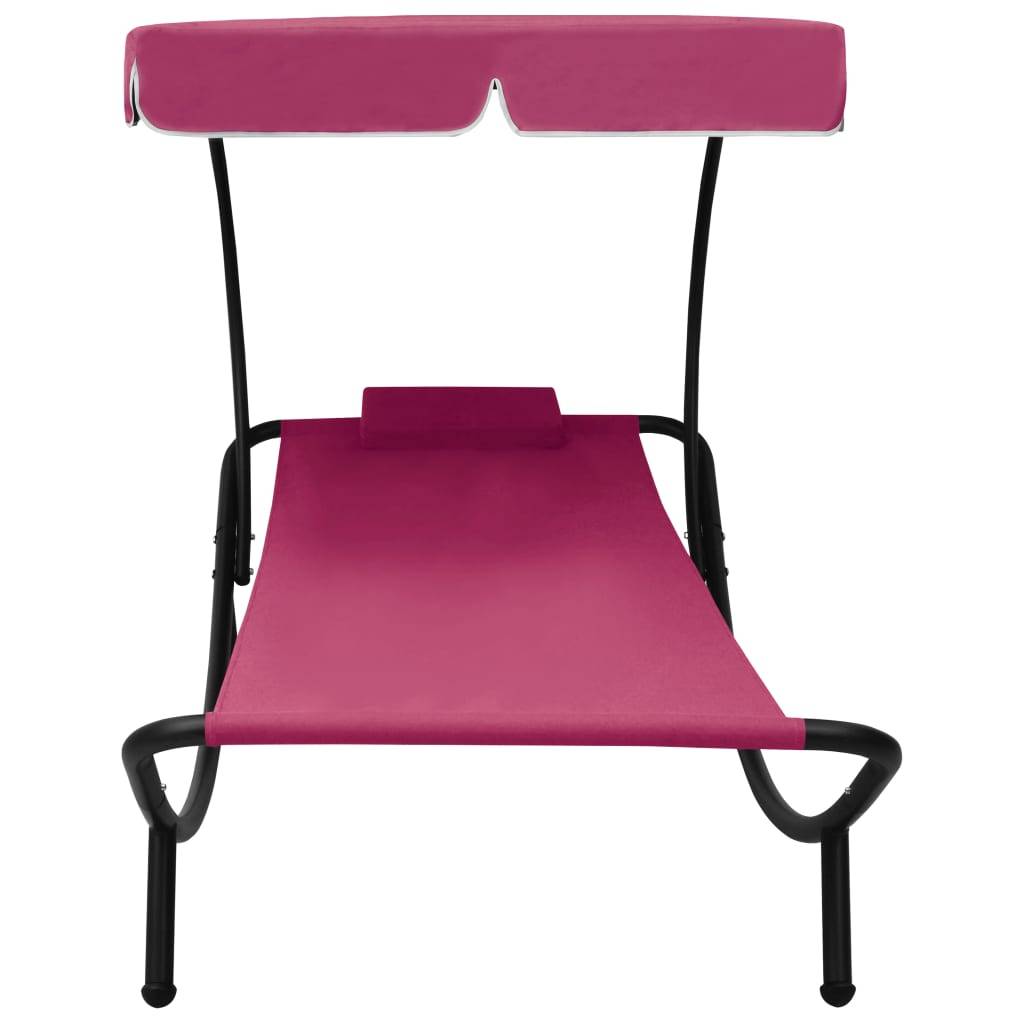 ComfortXL - Transat Individuel Jardin Auvent Réglable Rose – ComfortXL Outdoor Living - Image 2