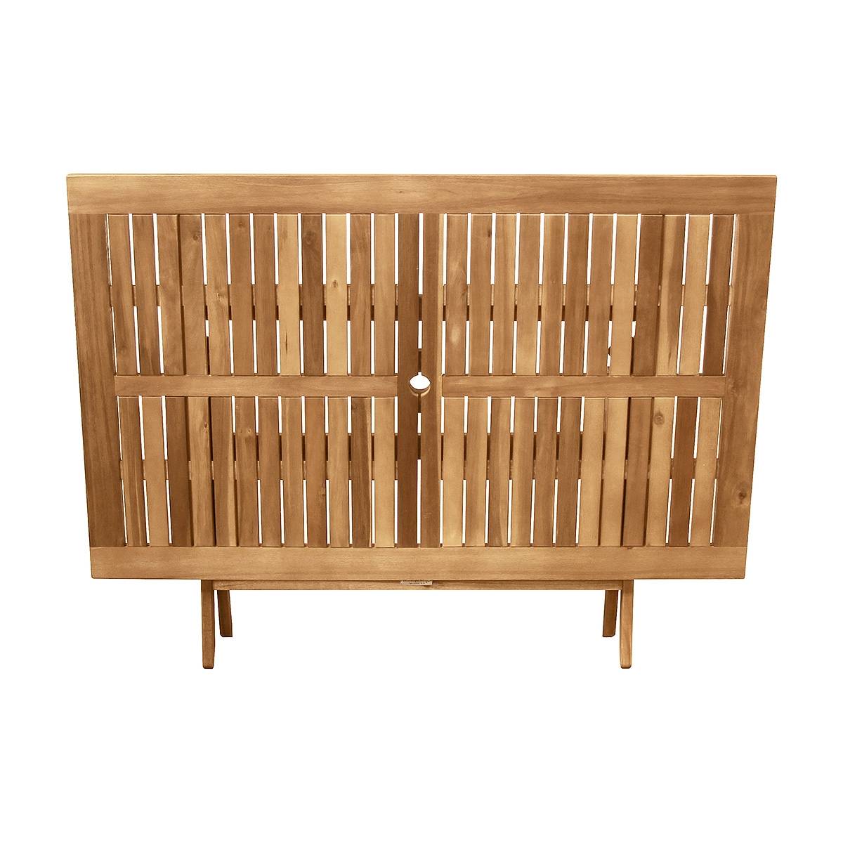 Salon de jardin rectangulaire en acacia Fidgi - 4 chaises - Cémonjardin - Imagen 4