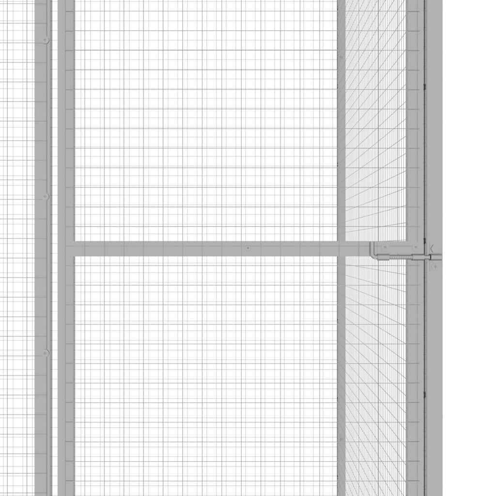 Vidaxl - Cage pour chat 3x1,5x2,5 m Acier galvanisé vidaXL 146360 - Image 5