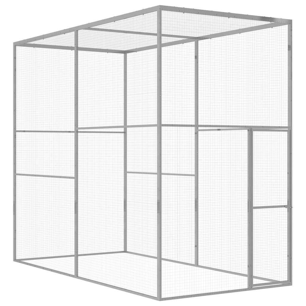 Vidaxl - Cage pour chat 3x1,5x2,5 m Acier galvanisé vidaXL 146360 - Image 1