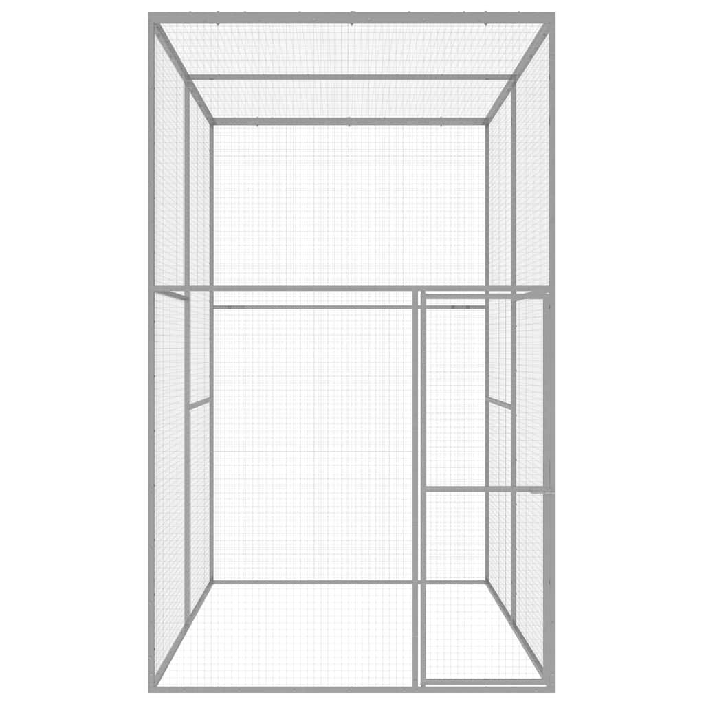 Vidaxl - Cage pour chat 3x1,5x2,5 m Acier galvanisé vidaXL 146360 - Image 2
