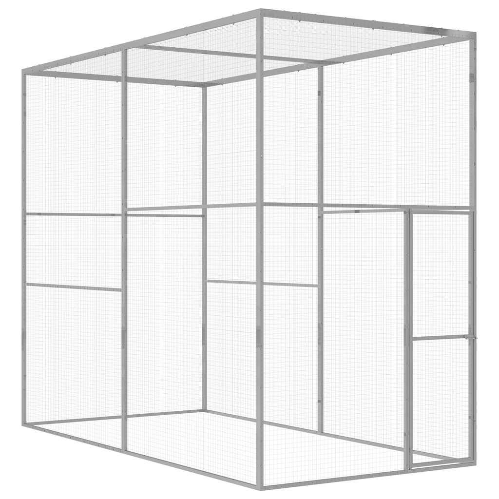 Vidaxl - Cage pour chat 3x1,5x2,5 m Acier galvanisé vidaXL 146360 - Image 1