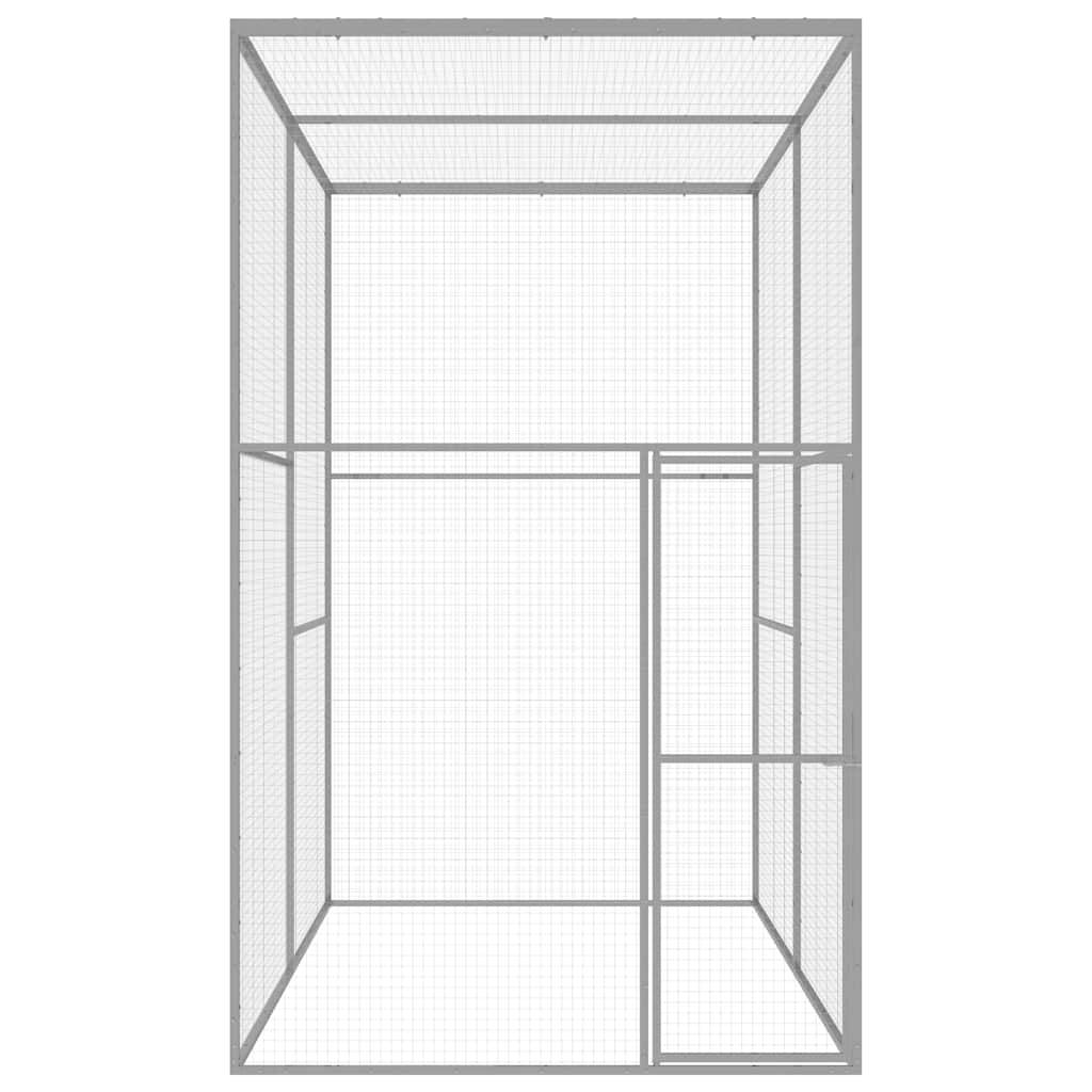 Vidaxl - Cage pour chat 3x1,5x2,5 m Acier galvanisé vidaXL 146360 - Image 2