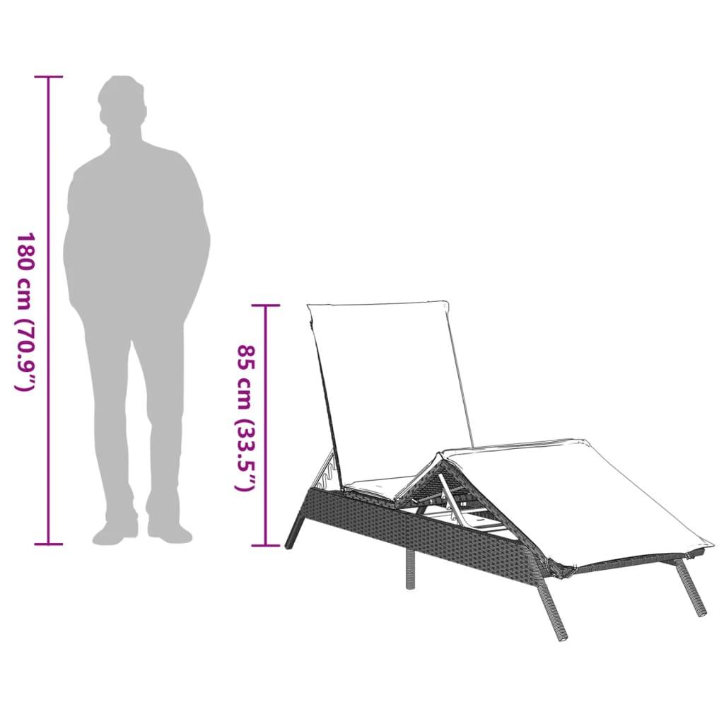 Paire Lits de Soleil Résine Tressée Table et Coussins Gris Clair – ComfortXL Outdoor Living - Image 7