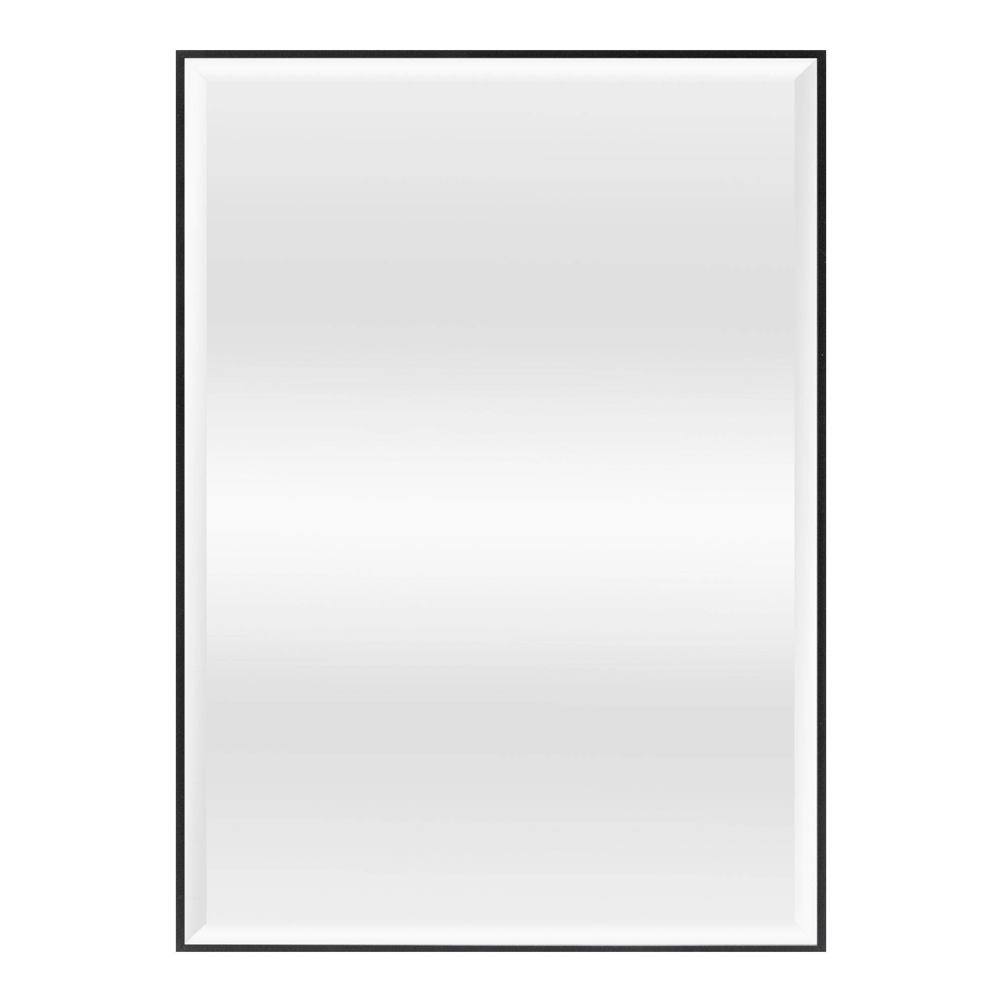 Helloshop26 - Miroir mural rectangulaire 72 x 52 cm noir - Image 2