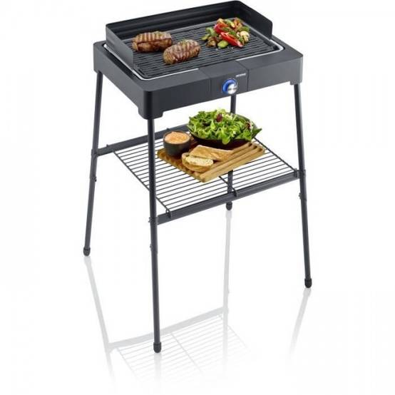Severin - Barbecue Electrique - Grillade électrique SEVERIN - PG8568 - Surface de cuisson 44,5x26cm - Hauteur 85cm - 2200W - Image 3