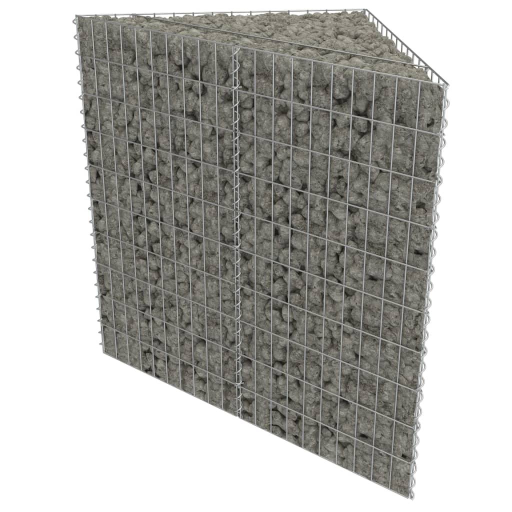 Helloshop26 - Jardinière lit surélevé plantes fleurs jardin à gabion acier galvanisé 75 x 75 x 50 cm - Imagen 2
