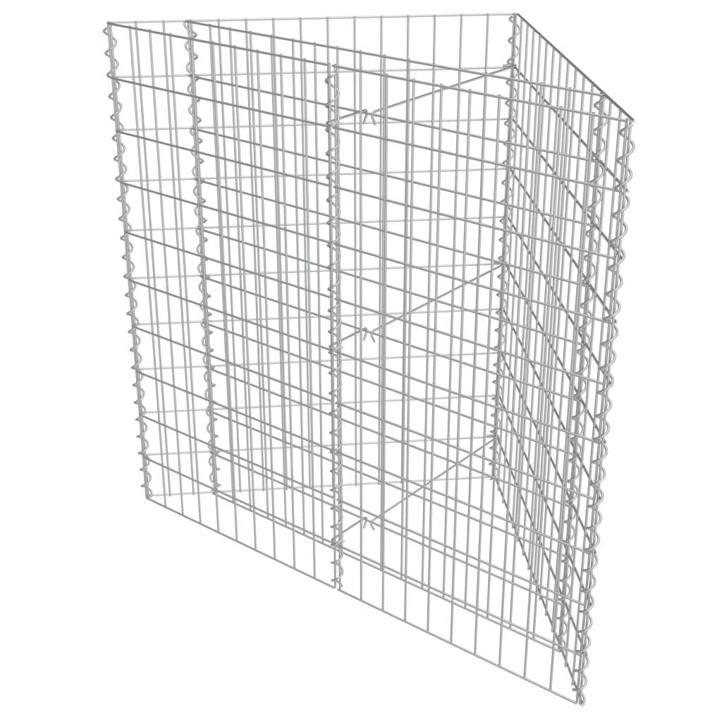 Helloshop26 - Jardinière lit surélevé plantes fleurs jardin à gabion acier galvanisé 75 x 75 x 50 cm - Imagen 1