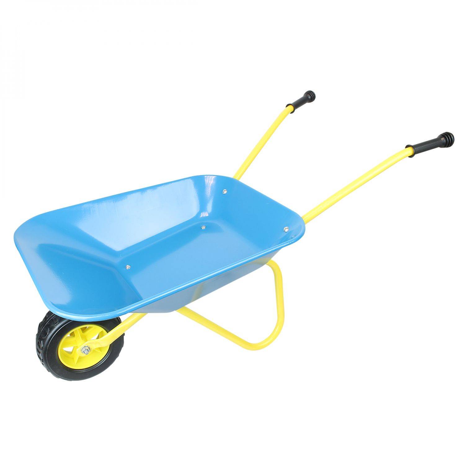 Linxor - Brouette pour enfant en métal - Bleu et jaune - Linxor - Imagen 1