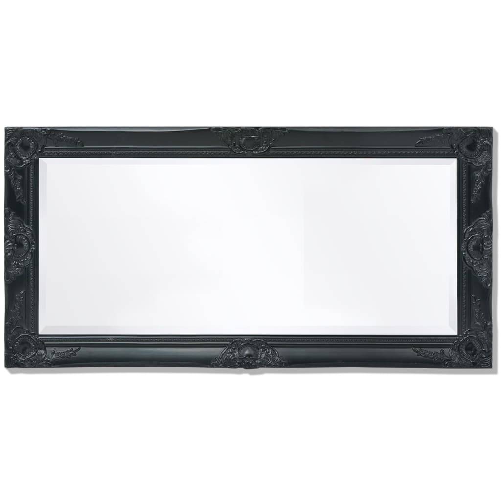 Maison Chic - Miroir mural - Miroir décoratif style baroque 100x50 cm noir - Image 5