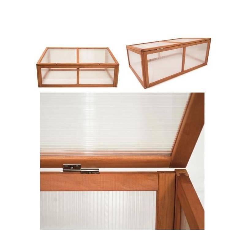 Serre en Bois Jardin Chassis de couche Herba 100 x 40 x 60 cm - Image 3