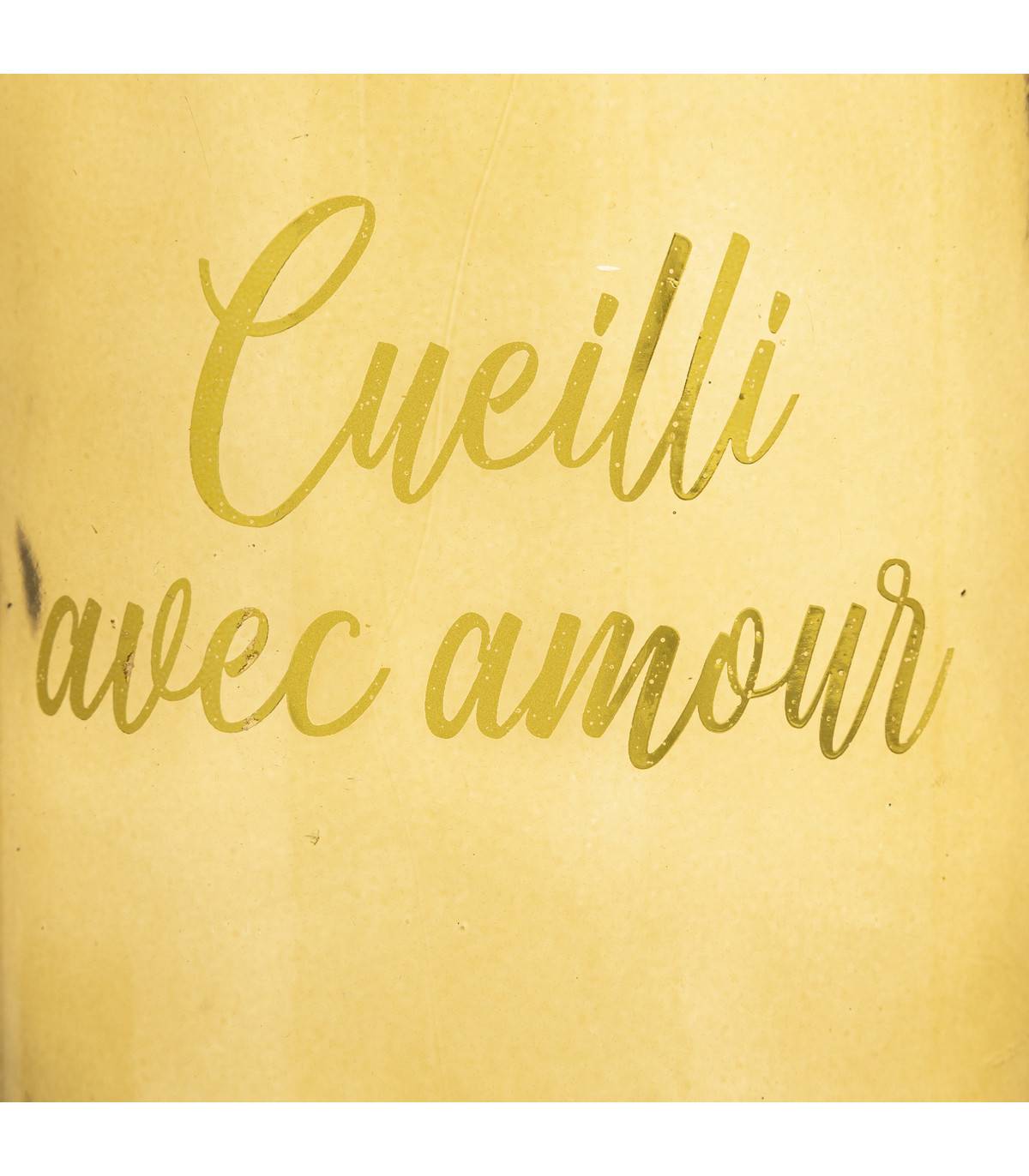 Vase en Verre avec Message et Pompons H 25 cm - Imagen 3