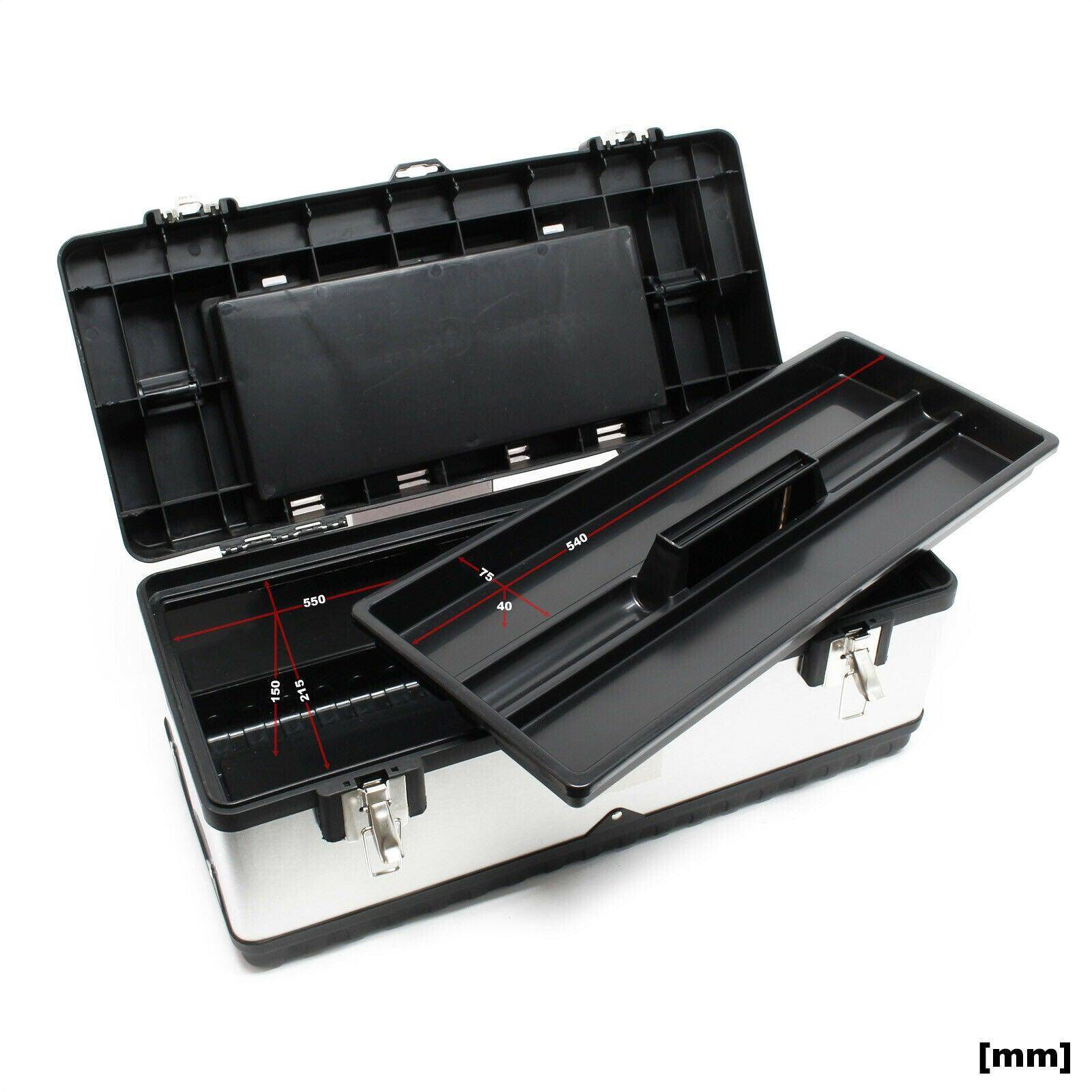 Helloshop26 - Boite caisse à outils 59 cm porte-outils mallette acier affiné avec poignée - Imagen 4