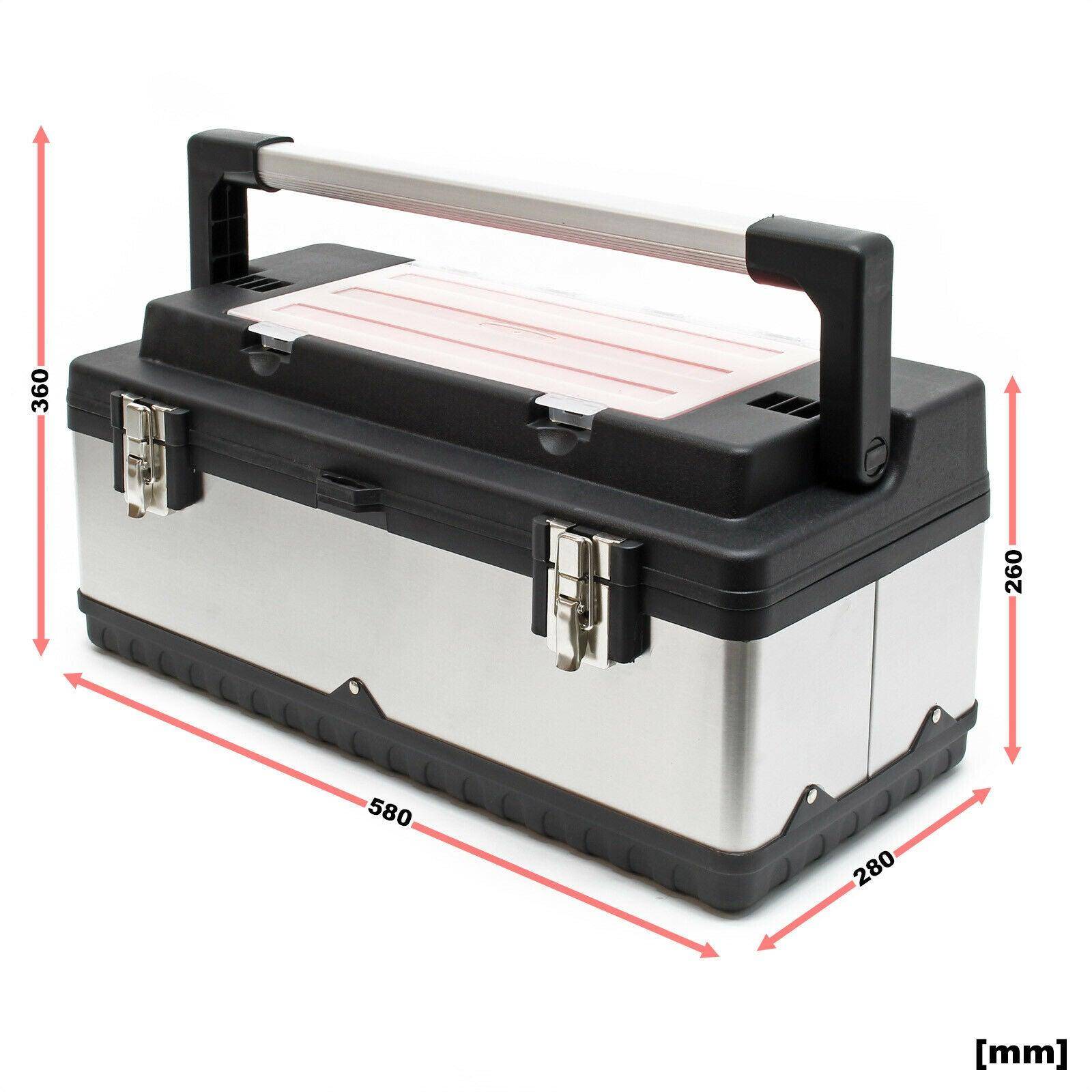 Helloshop26 - Boite caisse à outils 59 cm porte-outils mallette acier affiné avec poignée - Imagen 2