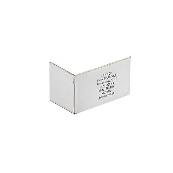 Norfix - Pointe Plastop Tête Ronde inox A4 NORFIX annelée Gris Anthracite - taille 50 mm x 2.5 - NORFIX - Imagen 2