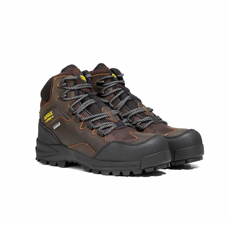 Chaussures de sécurité cuir AIGLE S3 NASSIO EVO DARK BROWN - étanche et respirante - taille 40 - AIGLE - Imagen 1