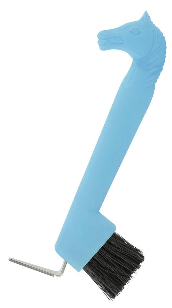Cure pieds Tête de Cheval - Brosse de nettoyage intégrée - Bleu