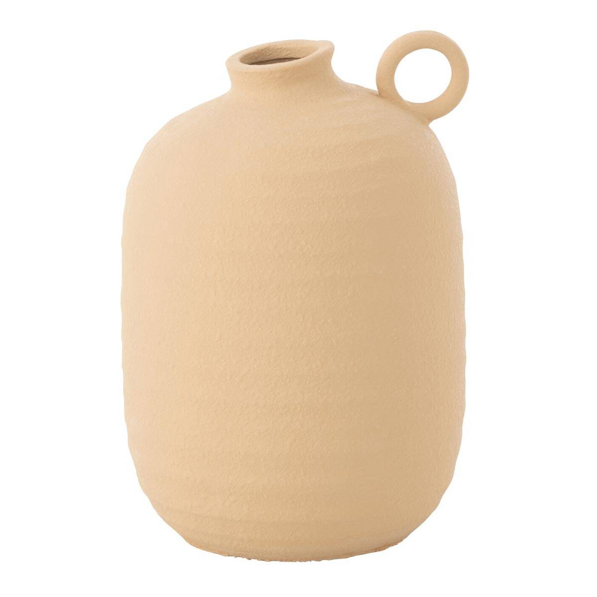 Vase Étroit en Argile "Cassia" 27cm Beige - Image 1