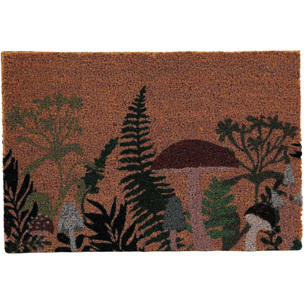 Sil - Paillasson en fibres de coco Champignon 60 x 40 cm